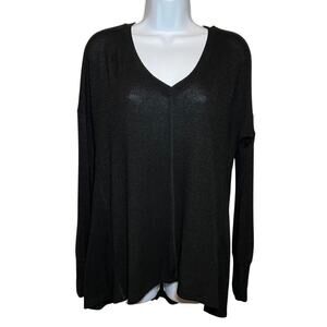 Gibson V Neck Sweater, Black, XS